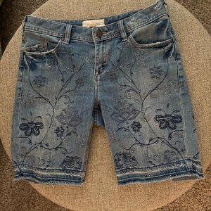 Sundance Embroidered Jean Shorts SZ 27